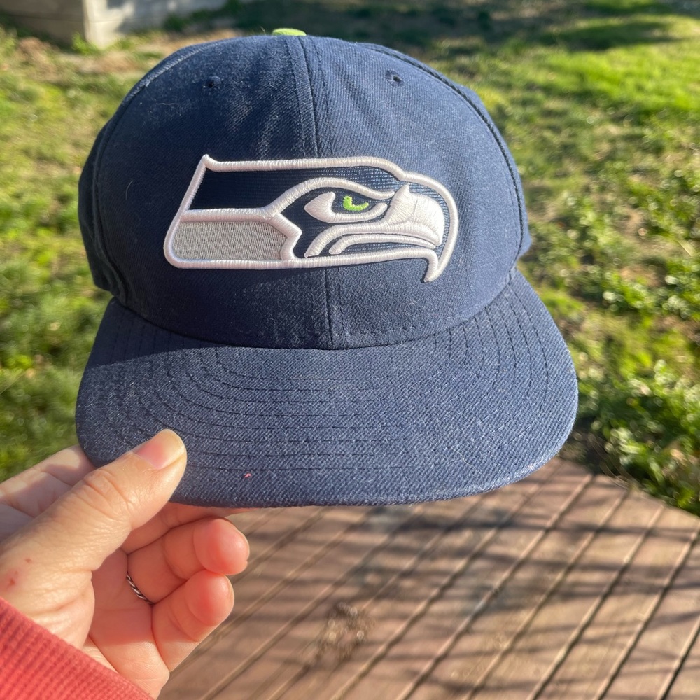 NFL New Sport Seattle Seahawks 7 1/4 Blue Hat - Picture 1 of 8